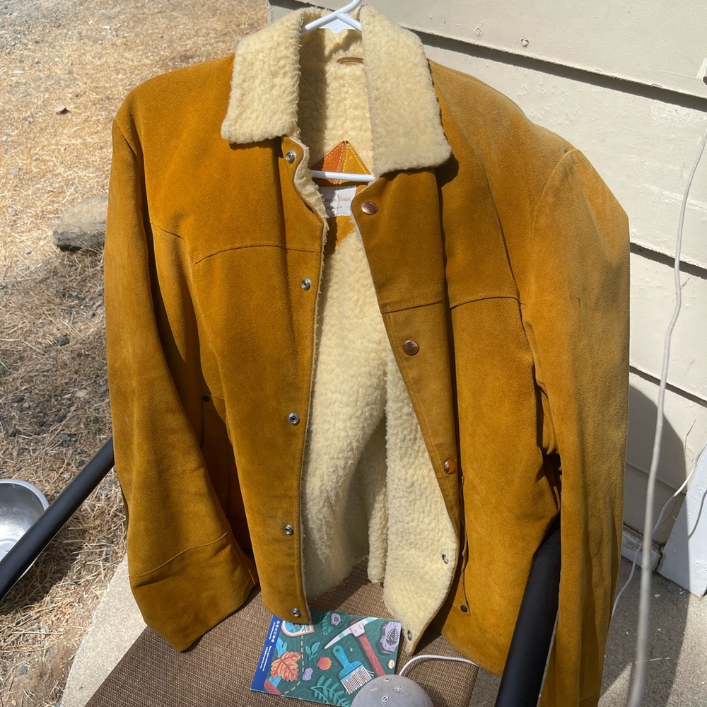 Cream and Tan Teddy Jacket with Cozy Sherpa Collar